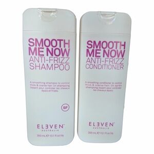 ELEVEN Australia Smooth Me Now Anti-Frizz Shampoo + Conditioner Set Full Size